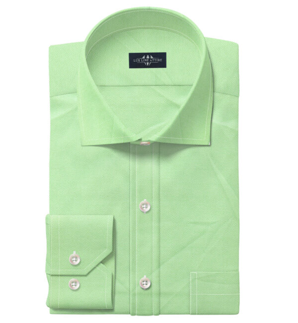 Green men dress shirt