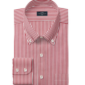 dress shirts-Men's Red Stipe Weave Plane