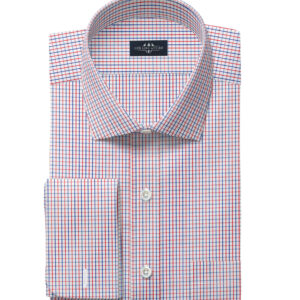 dress shirts-Men's Red and Multi Gingum