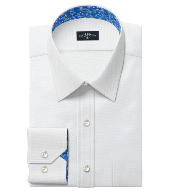 White Doby weave Men’s Dress Shirt