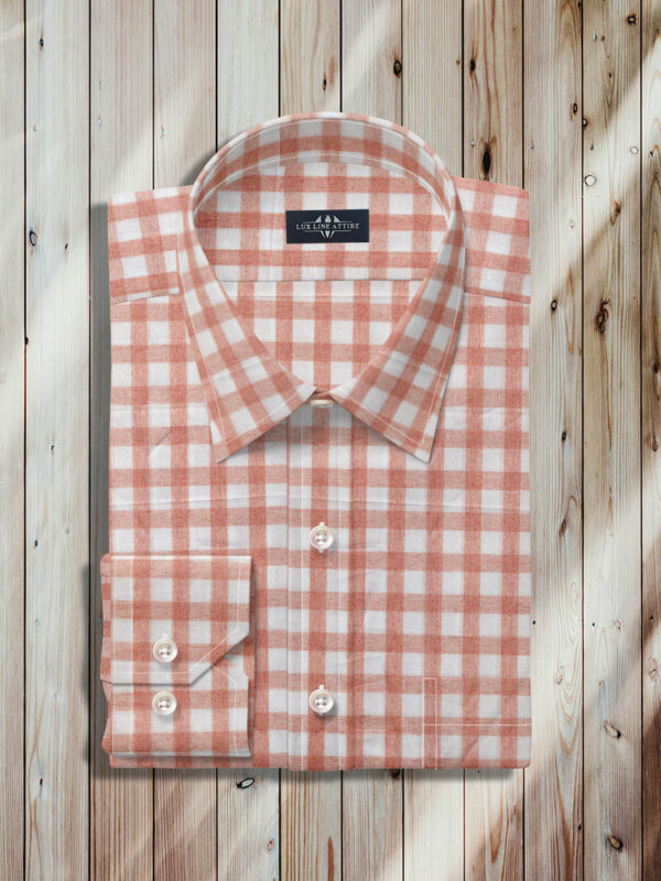 Men's Peach Dress Shirt