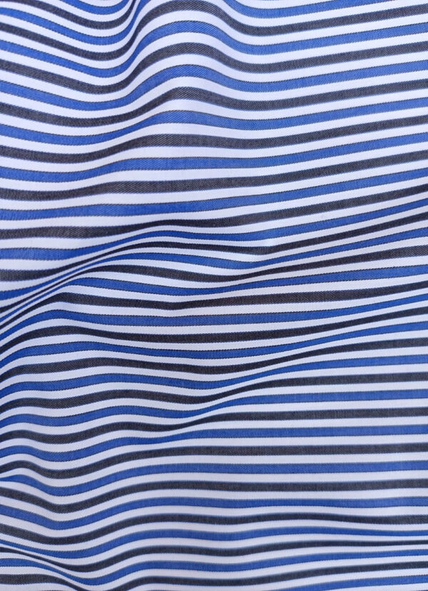 Black And Blue Stripe Fabric, Custom Dress Shirts