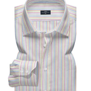 Multi Stipe Men Dress Shirt