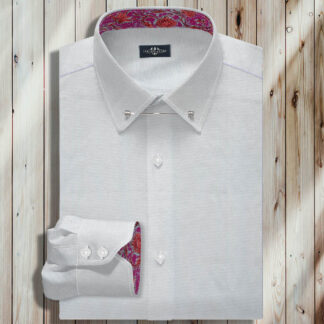 White Twill Men Dress Shirt