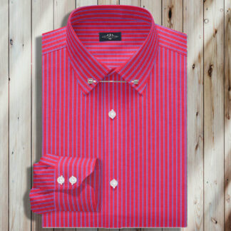 Dress Shirts-Red and Blue Stripe