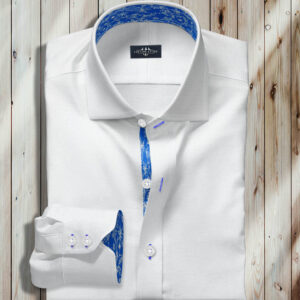 White Doby Men Dress Shirt