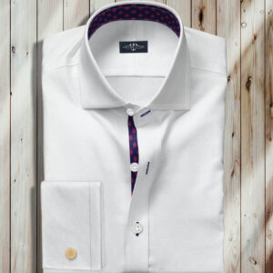 White Twill Men Dress Shirt