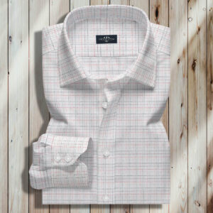 Dress Shirts Multi Self Check Men