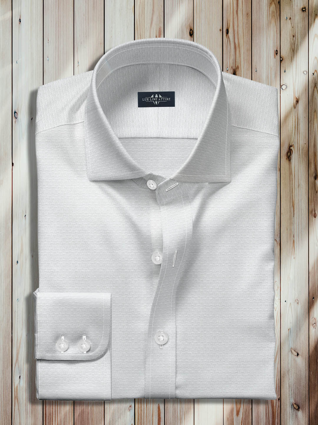 dress shirts/Self White shirt