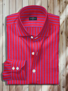 Mens striped dress shirt online