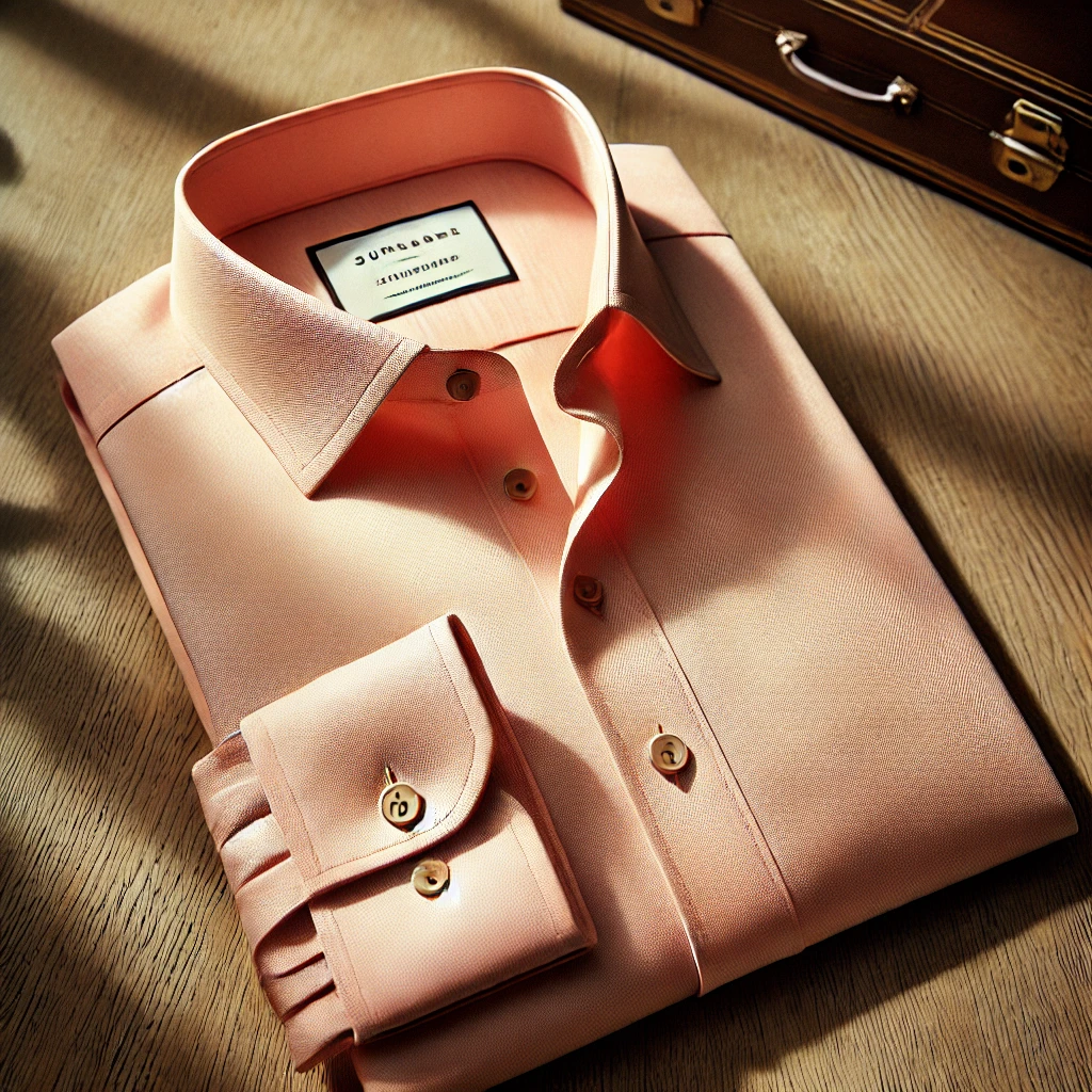 peach mens dress shirt