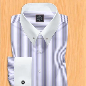Mens stripes shirts | Blue and white stripes shirt | Bespoke dress shirts